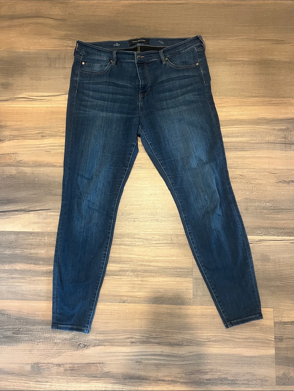 Liverpool Women's Skinny Jeans - Dark Blue Wash